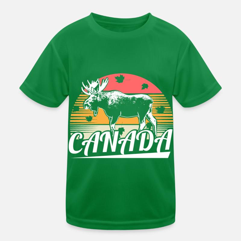 Kanada Elch Nation Kinder Funktions-T-Shirt