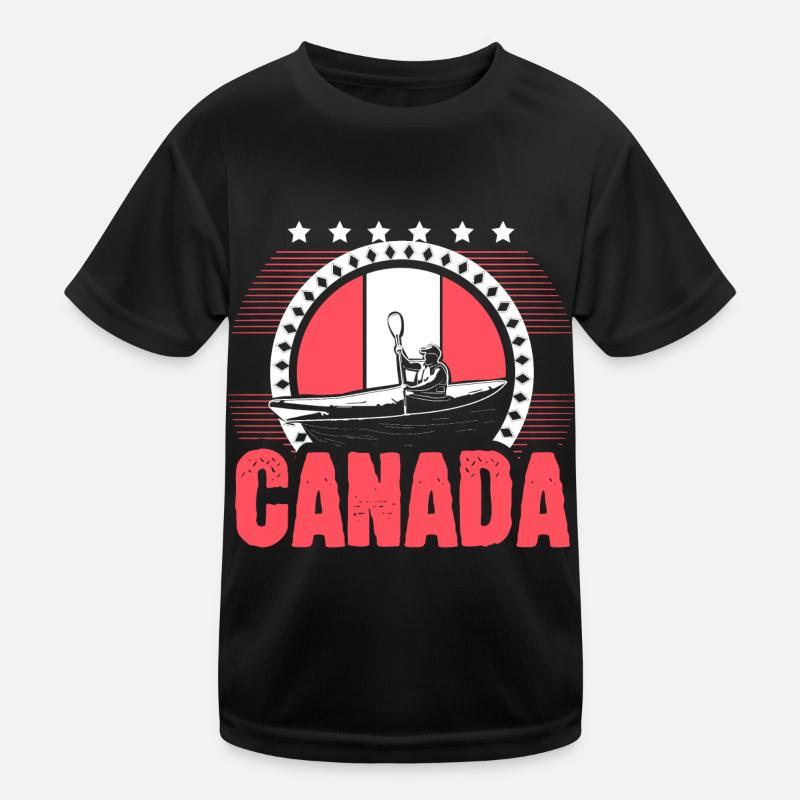Canada Maple Leaf Country Kids Functional T-Shirt