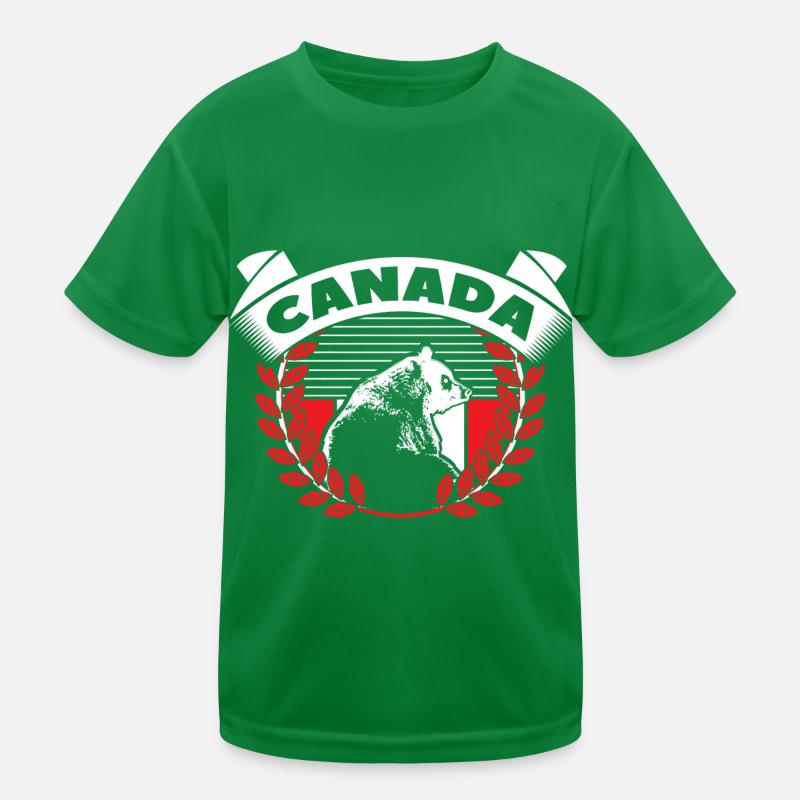 Canada Maple Leaf Flag Gift Kids Functional T-Shirt