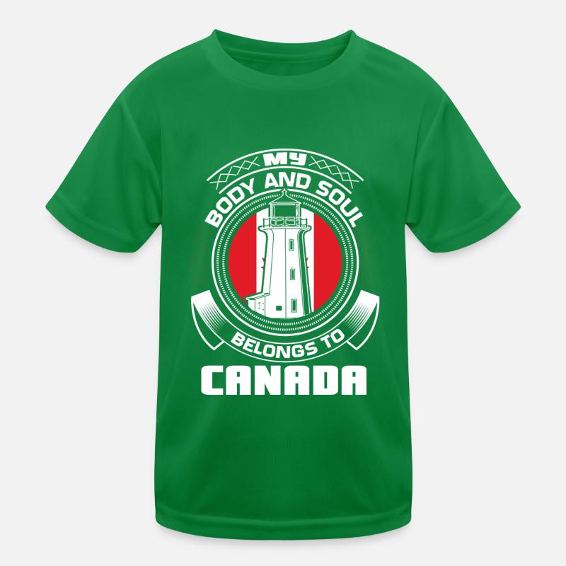 Drapeau érable du Canada T-shirt sport Enfant