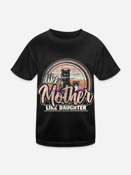 Mother and daughter Best Friends Parents Gift - Kids Functional T-Shirt - black - Front