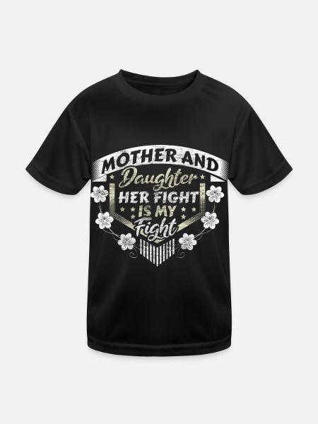 Idée cadeau de famille mère-fille - T-shirt sport Enfant - noir - Devant