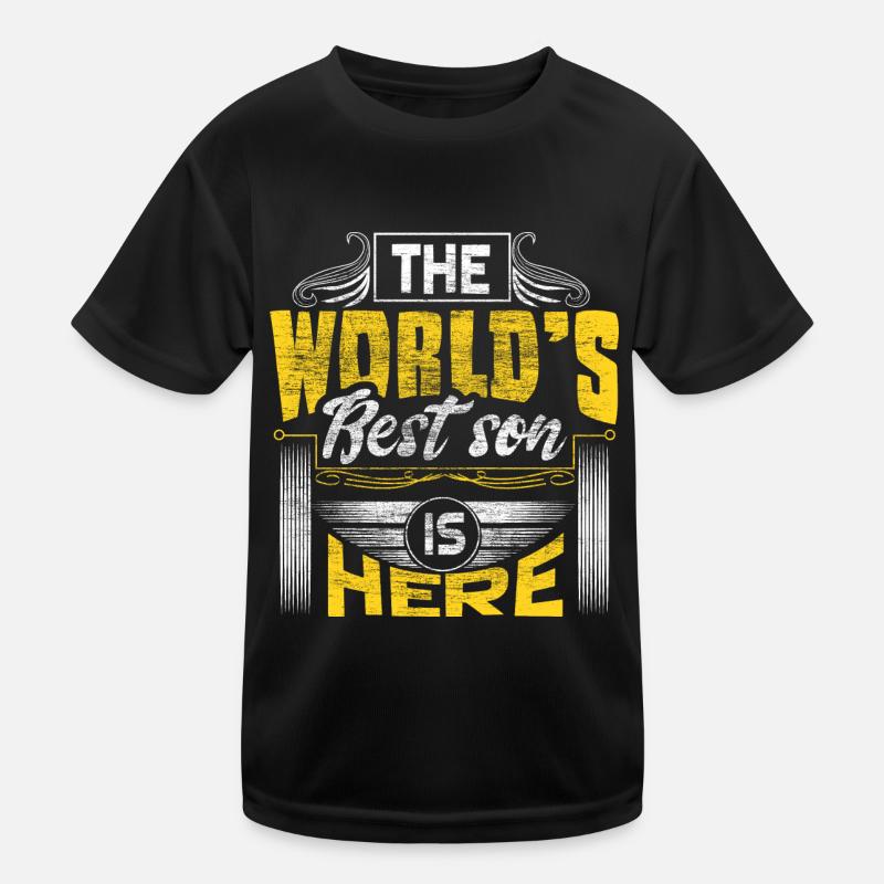 Son Sons Birthday Gift Kids Functional T-Shirt