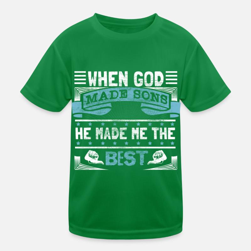 Best Son Father Gift Kids Functional T-Shirt