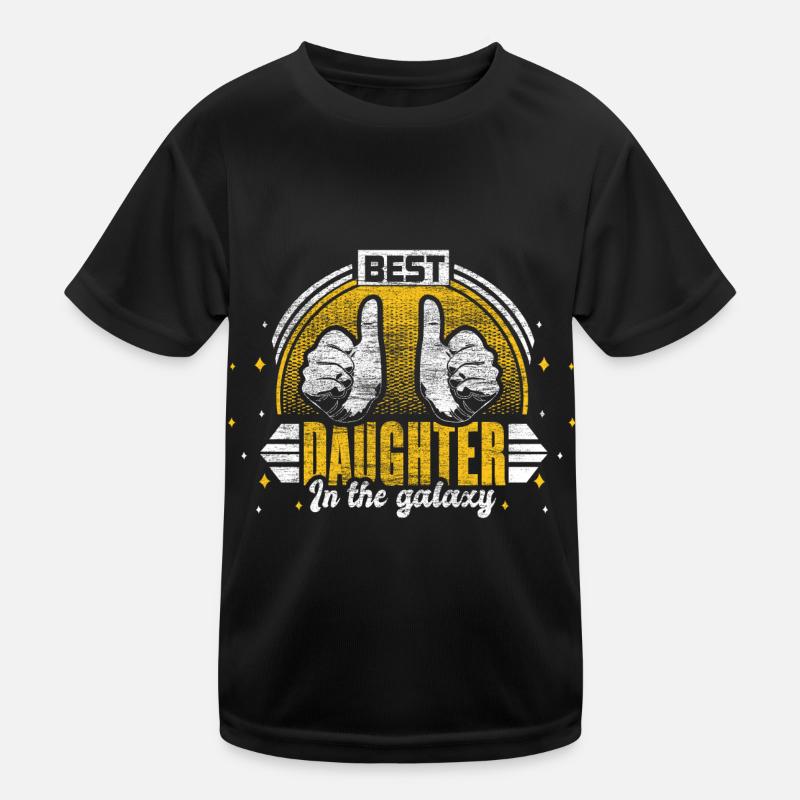 Beste Tochter Vater Geschenkidee Kinder Funktions-T-Shirt