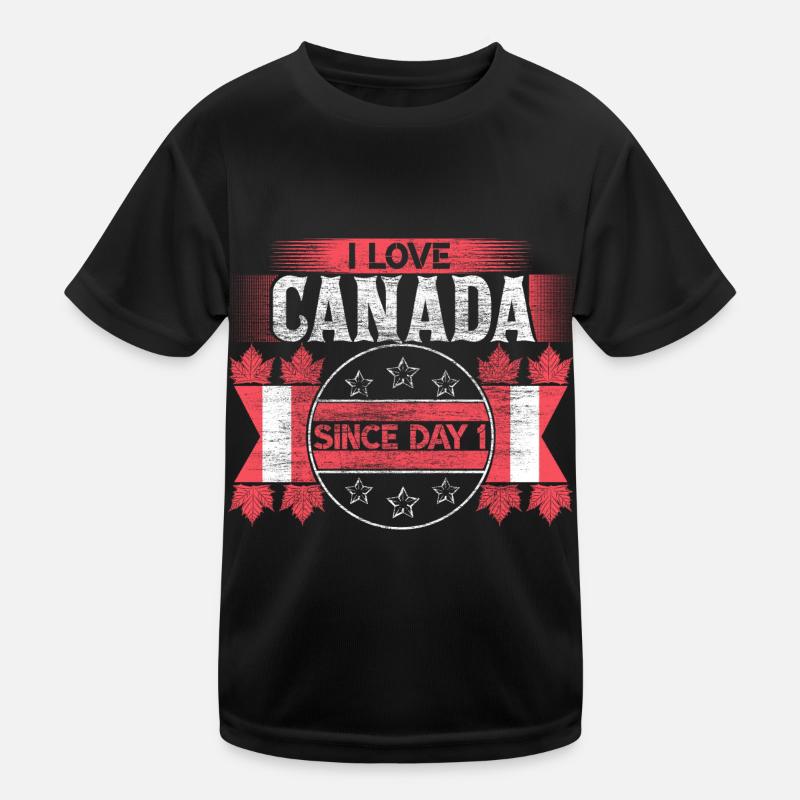 Canada Snow Origin Gift Idea Kids Functional T-Shirt