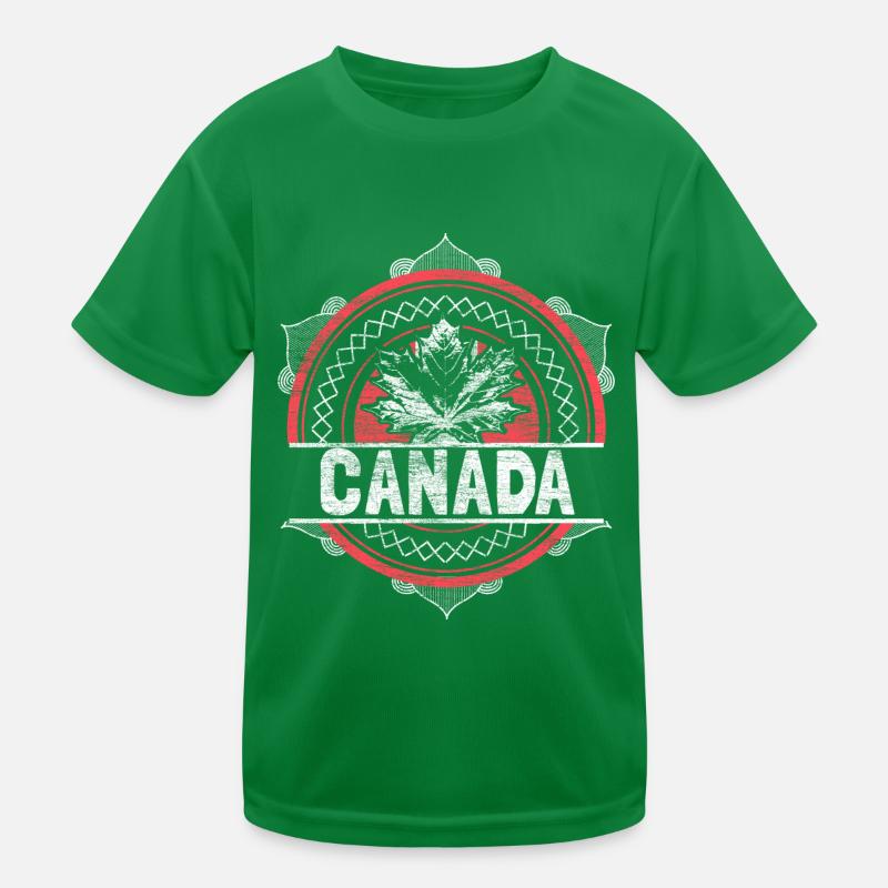 Canada Elk State Kids Functional T-Shirt