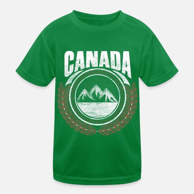 Canada Elk Origin Gift Kids Functional T-Shirt