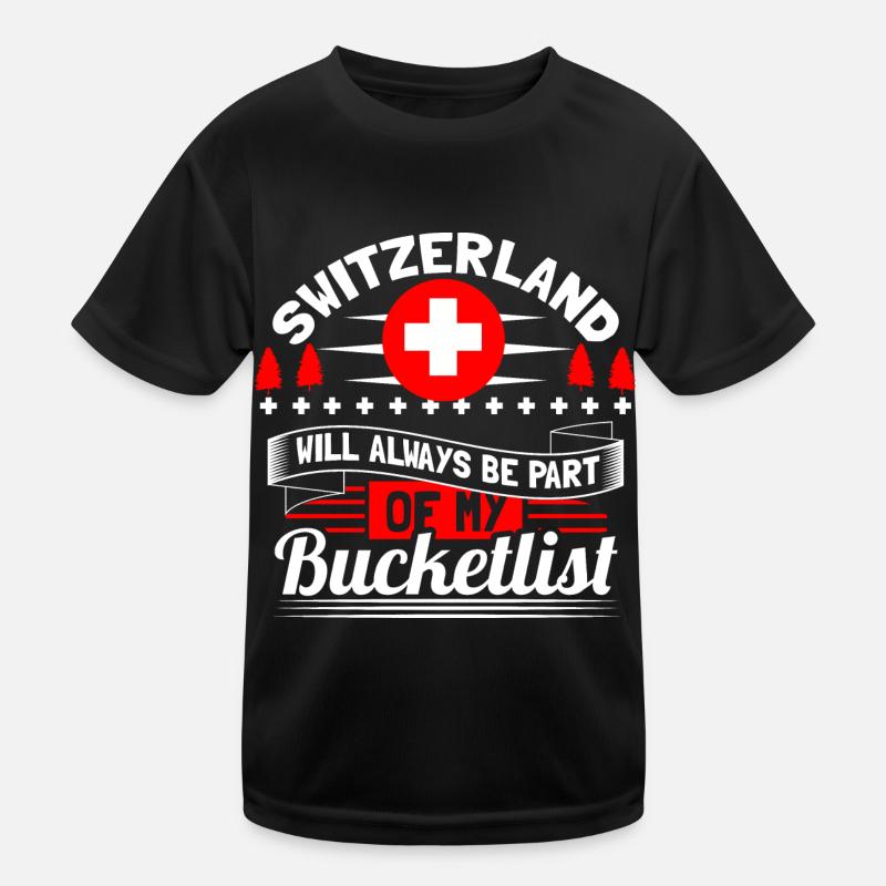 Switzerland Neutrality State Kids Functional T-Shirt