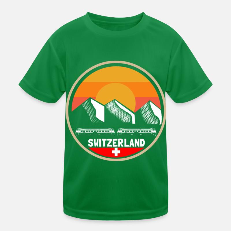 Schweiz Schweizerisch Stolz Geschenkidee Kinder Funktions-T-Shirt