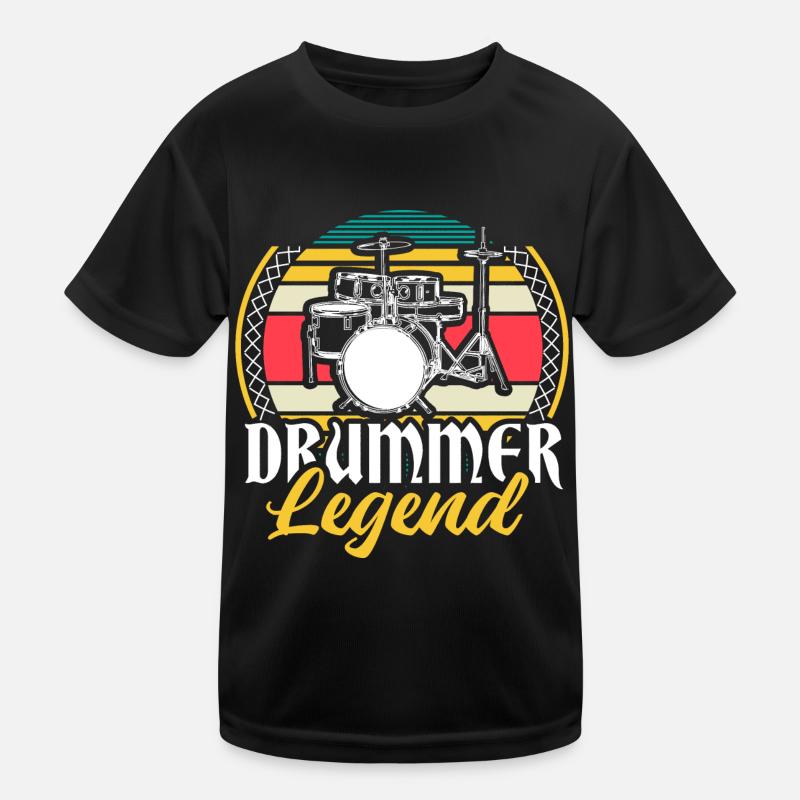 Drums Drumsticks Drumsticks Idée cadeau T-shirt sport Enfant