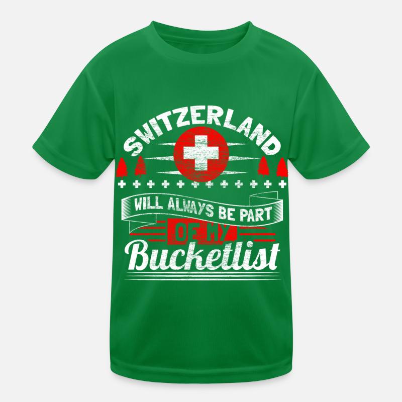 Switzerland Neutrality Gift Kids Functional T-Shirt