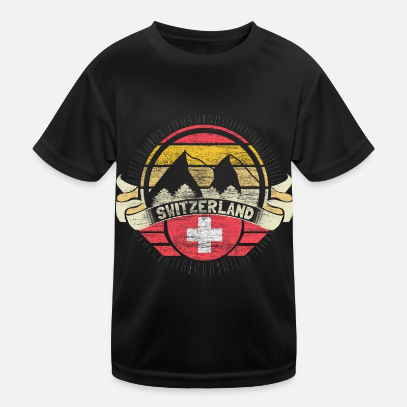 Switzerland Neutrality State Kids Functional T-Shirt