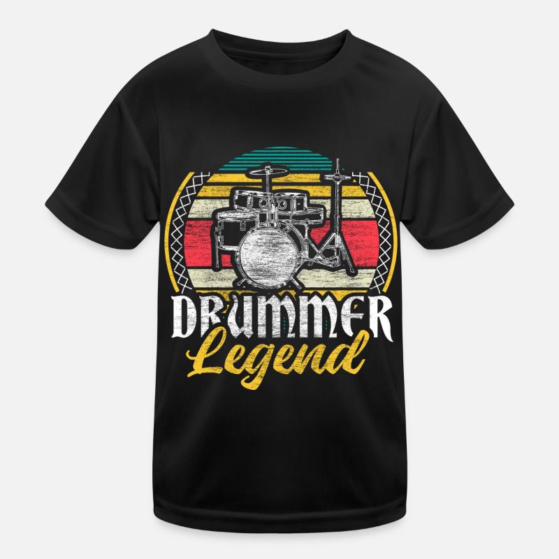 Drums Drumsticks Cadeau T-shirt sport Enfant