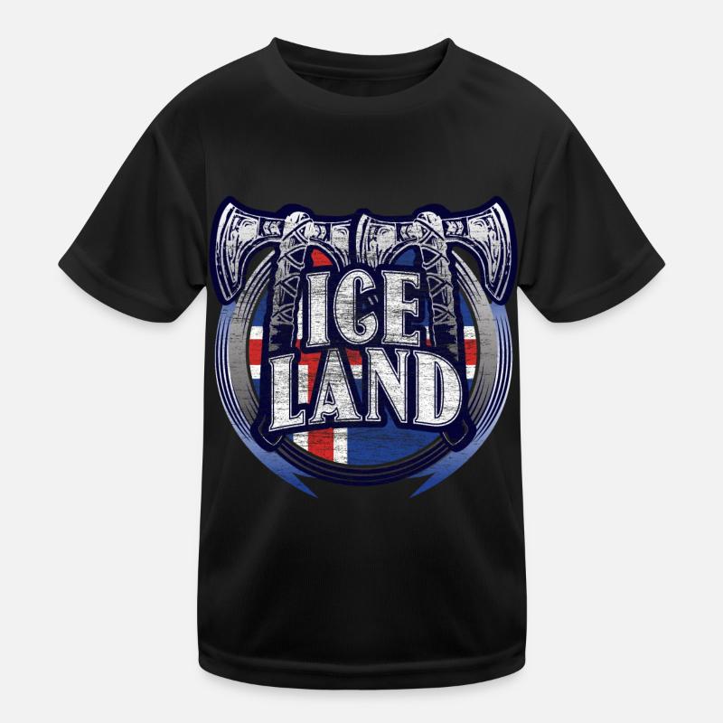Island Insel Herkunft Geschenk Kinder Funktions-T-Shirt