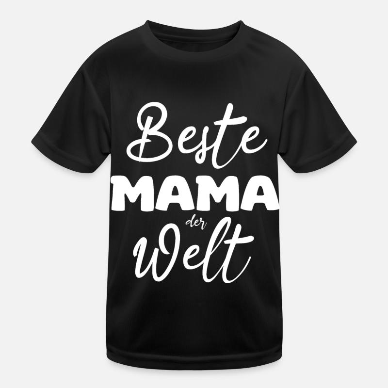 Beste Mama der Welt Kinder Funktions-T-Shirt