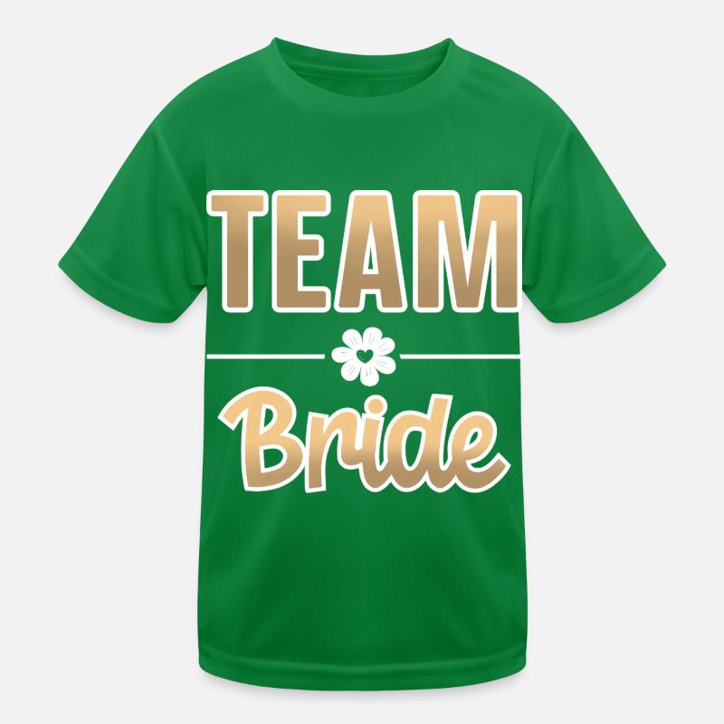 Team Bride Bachelorette Kids Functional T-Shirt