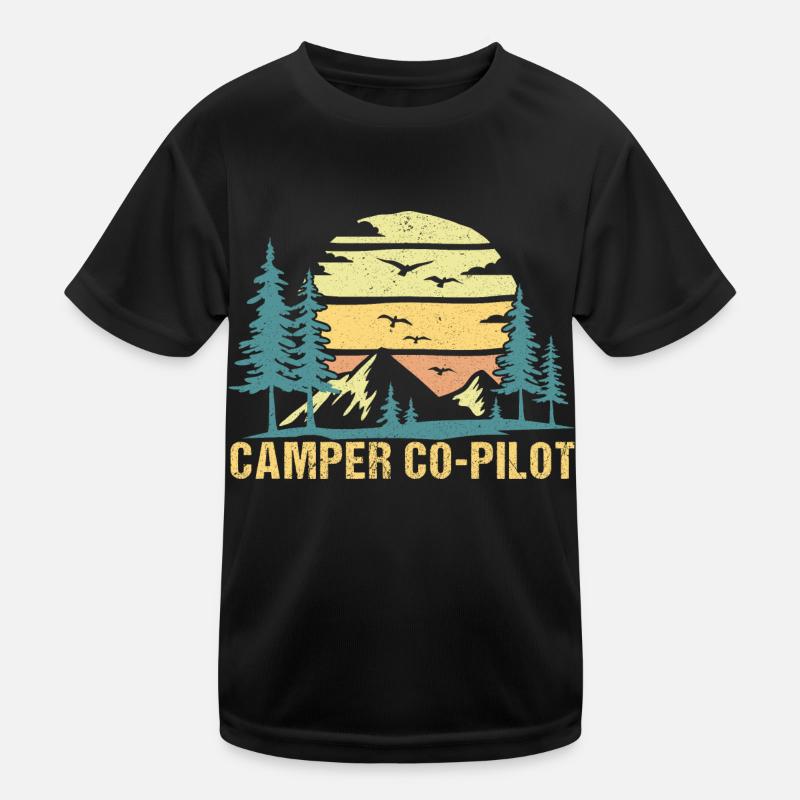 Camper co-pilot,Camp Kinder Funktions-T-Shirt