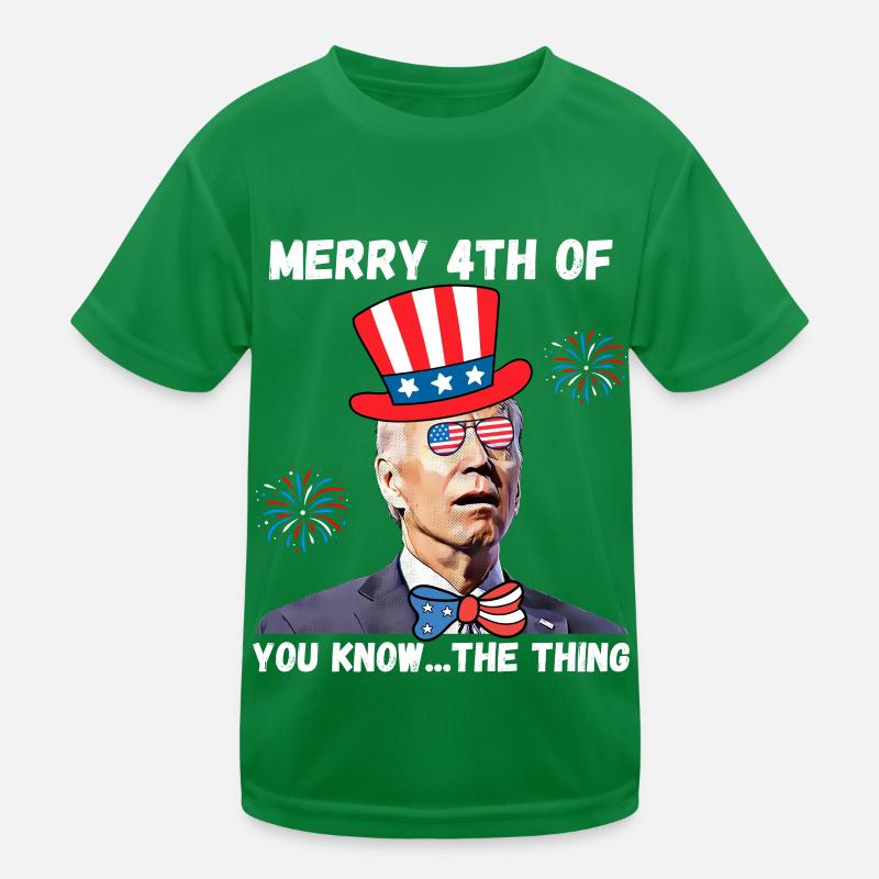 Biden dazed, merry 4th of you know Kids Functional T-Shirt
