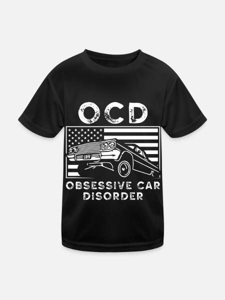 Désordre obsessionnel de la voiture TOC - T-shirt sport Enfant - noir - Devant