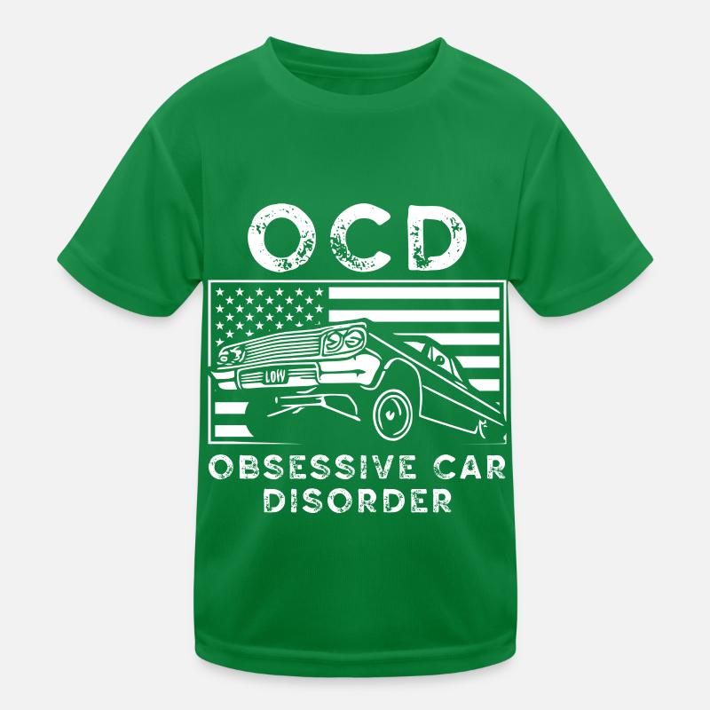 OCD obsessive car dissorder Kids Functional T-Shirt
