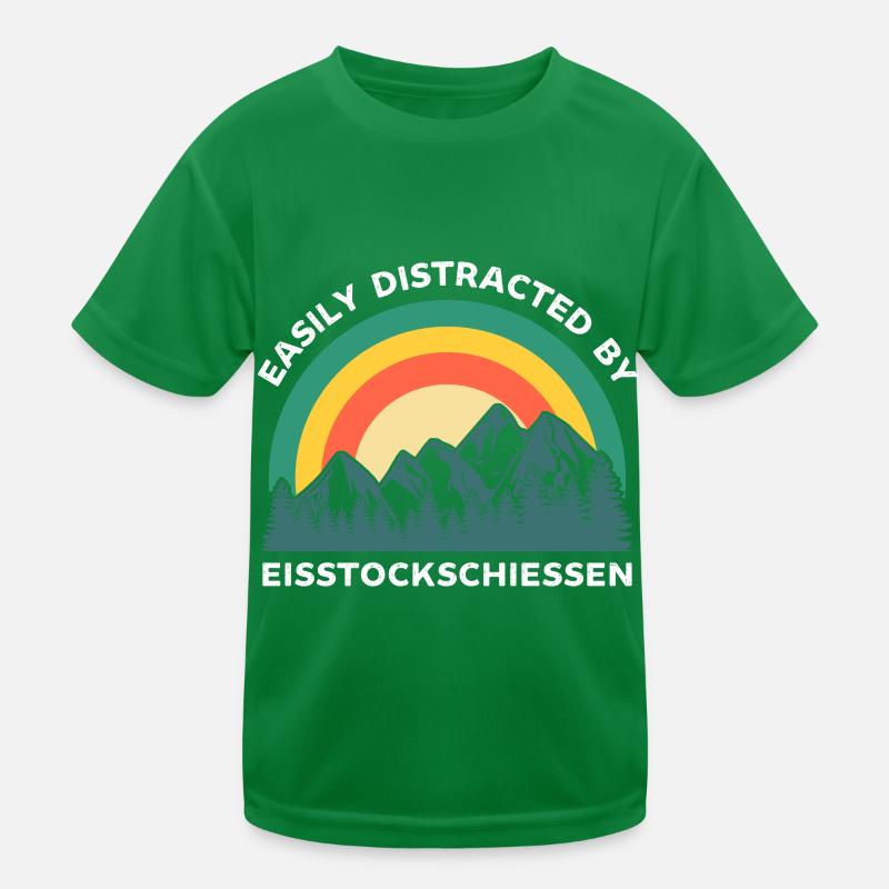Facilement distrait par Eisstockschiessen T-shirt sport Enfant