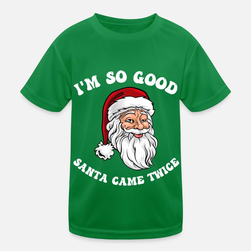 Ich bin so gut Santa Came Twice Hemd, freches Paar Kinder Funktions-T-Shirt