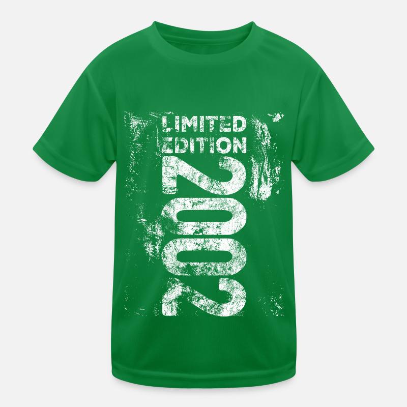 Édition limitée 2002 22e anniversaire 2002 naissance T-shirt sport Enfant