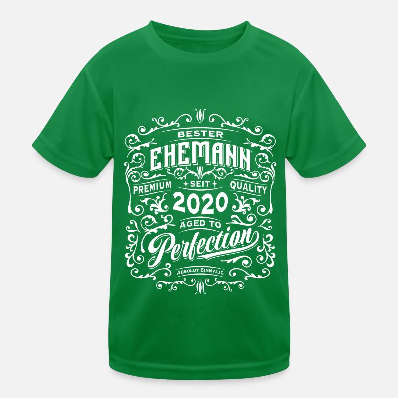Bester Ehemann seit 2020, Retro, Hochzeitstag Kinder Funktions-T-Shirt