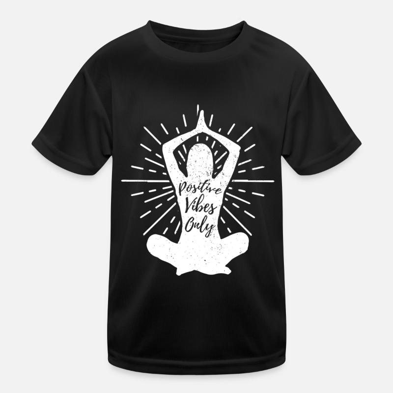 Yoga Positive Vibes Meditation Cool Gift Kids Functional T-Shirt