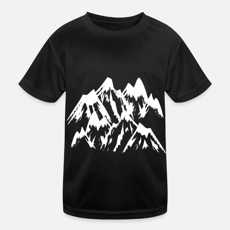 Mountain Nature Mountains Mountains Kids Functional T-Shirt