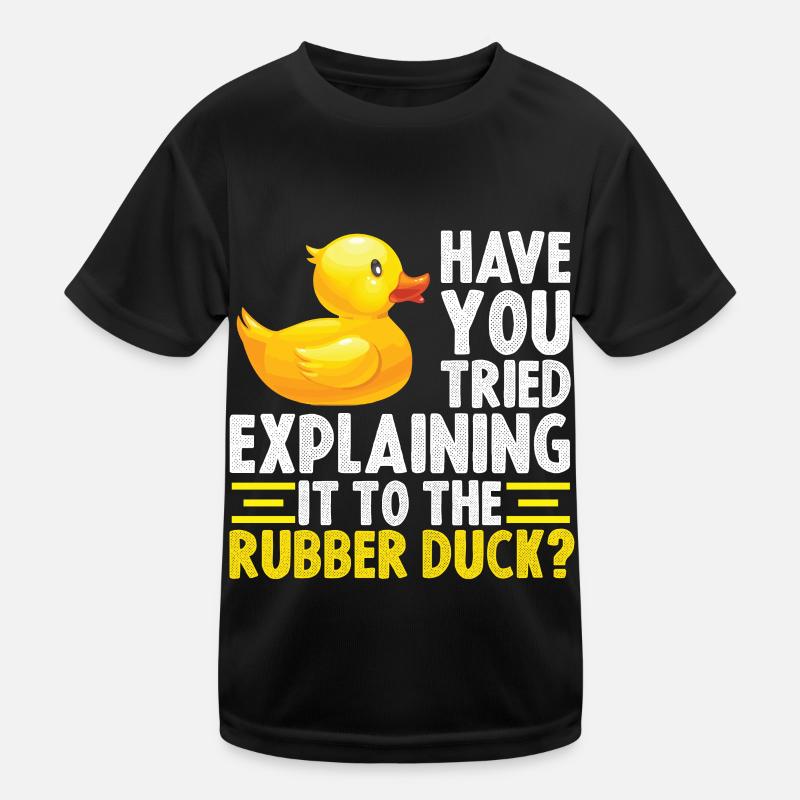 Debug Ente Debugging Rubber Duck Kinder Funktions-T-Shirt
