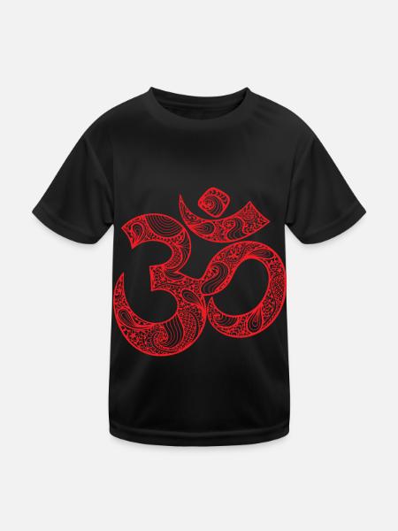 Bouddhisme Zen Symbol GOA Techno - T-shirt sport Enfant - noir - Devant