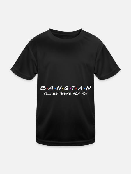 Bangtan KPOP Beats Korean Popmusik - Kinder Funktions-T-Shirt - Schwarz - Vorne