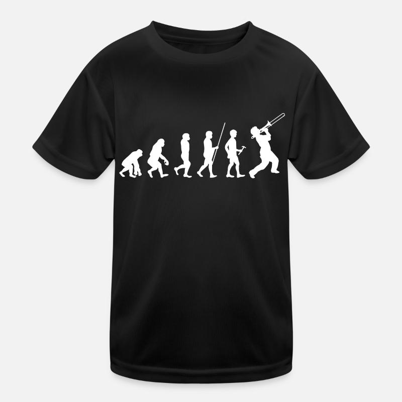 Trombone Evolution Trombonist Concert Kids Functional T-Shirt