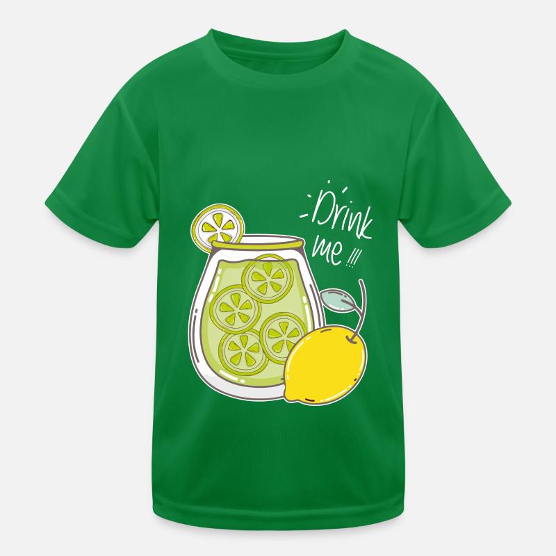 Limonade Zitrone Getränk Sommererfrischung Kinder Funktions-T-Shirt