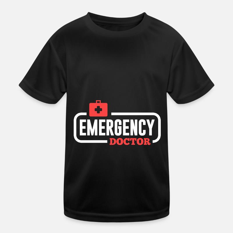 Emergency Doctor Paramedic First Aider Emergency Sick Kids Functional T-Shirt