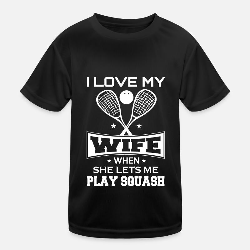 Squash Wife raquette de squash balle de squash T-shirt sport Enfant