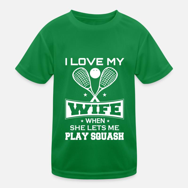Squash Wife raquette de squash balle de squash T-shirt sport Enfant