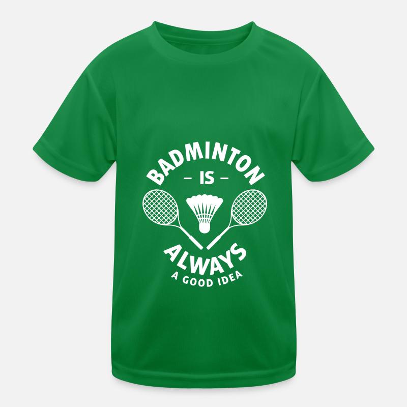 Badminton Hobby Shuttlecock Return Game Kids Functional T-Shirt
