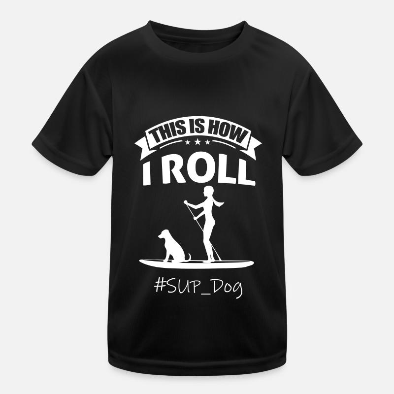 Canoe dog paddle boat kayak paddling boat Kids Functional T-Shirt