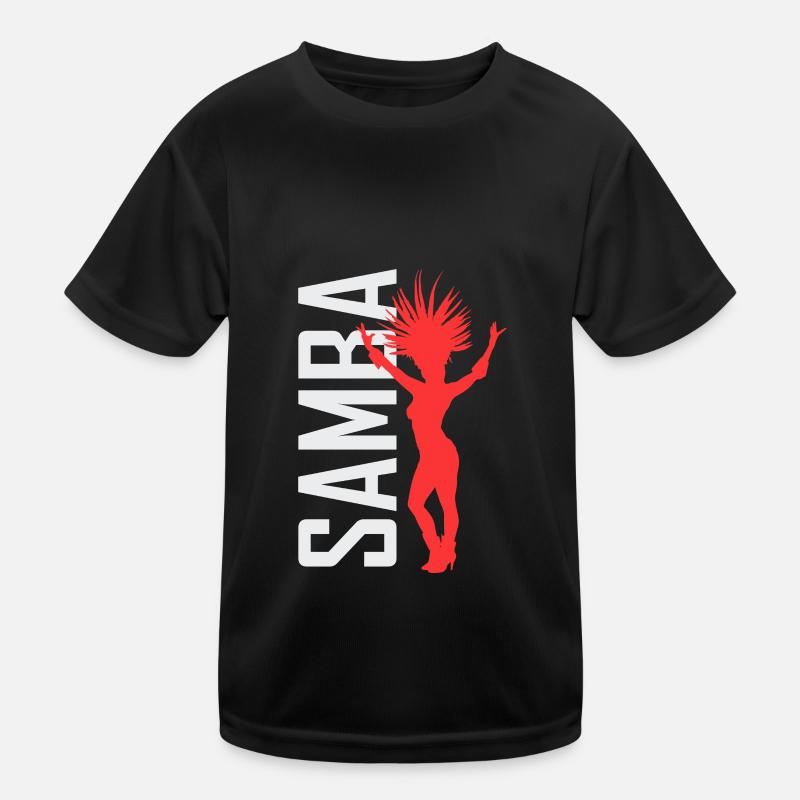 Samba Tänzerin Sambakurs Gesellschaftstanz Kinder Funktions-T-Shirt