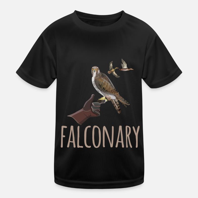 Fauconnerie Aigle Fauconnier Oiseaux Oiseaux T-shirt sport Enfant