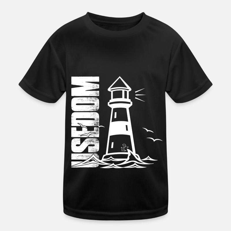 Usedom Leuchtturm Ostsee Pommerschen Bucht Kinder Funktions-T-Shirt