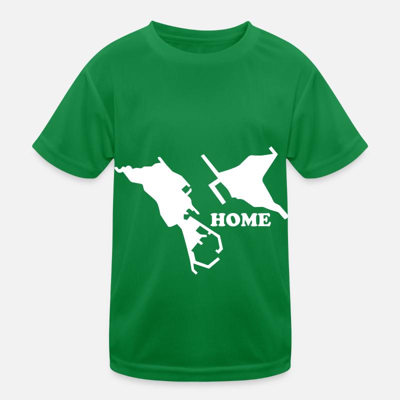 Helgoland Home North Sea Island Dune Kids Functional T-Shirt