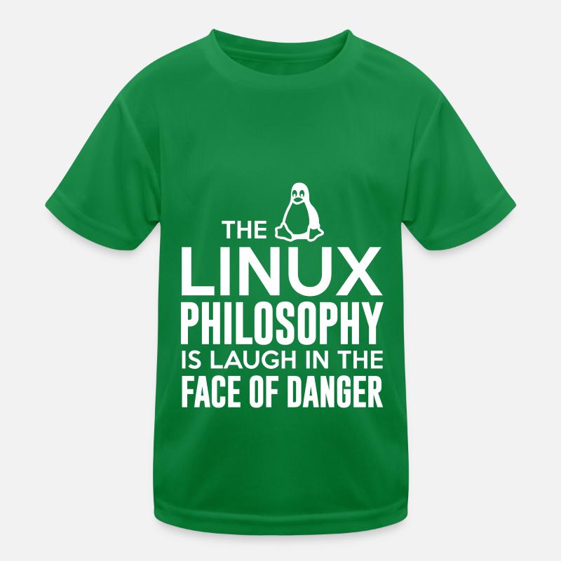 Linux Geek Philosophie Programmierer Kinder Funktions-T-Shirt