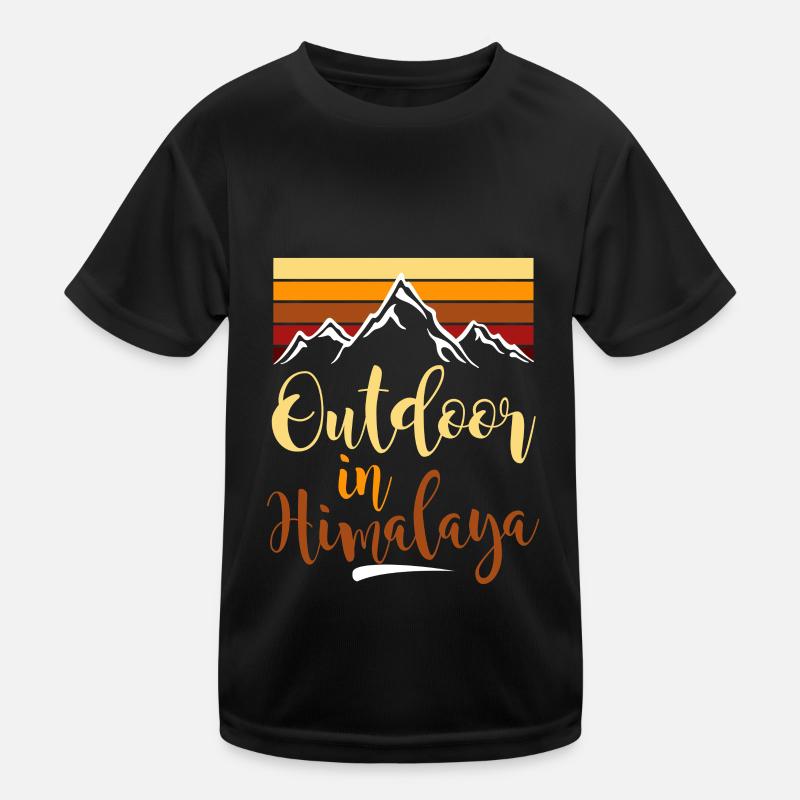 Himalayan Mountains Hiking Tibet Nepal Kids Functional T-Shirt