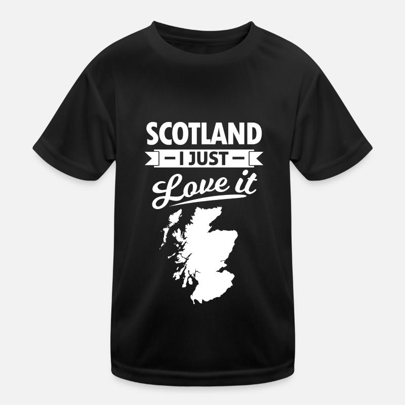 Ecosse Carte Angleterre Amour Edimbourg T-shirt sport Enfant