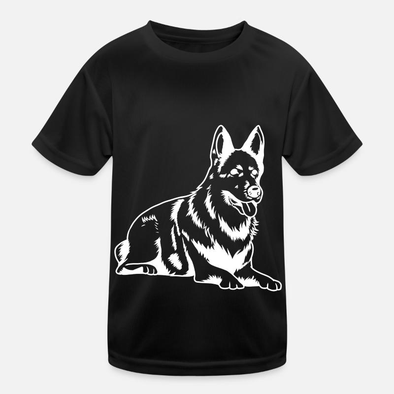 Berger Silhouette Chien de garde chien de garde T-shirt sport Enfant