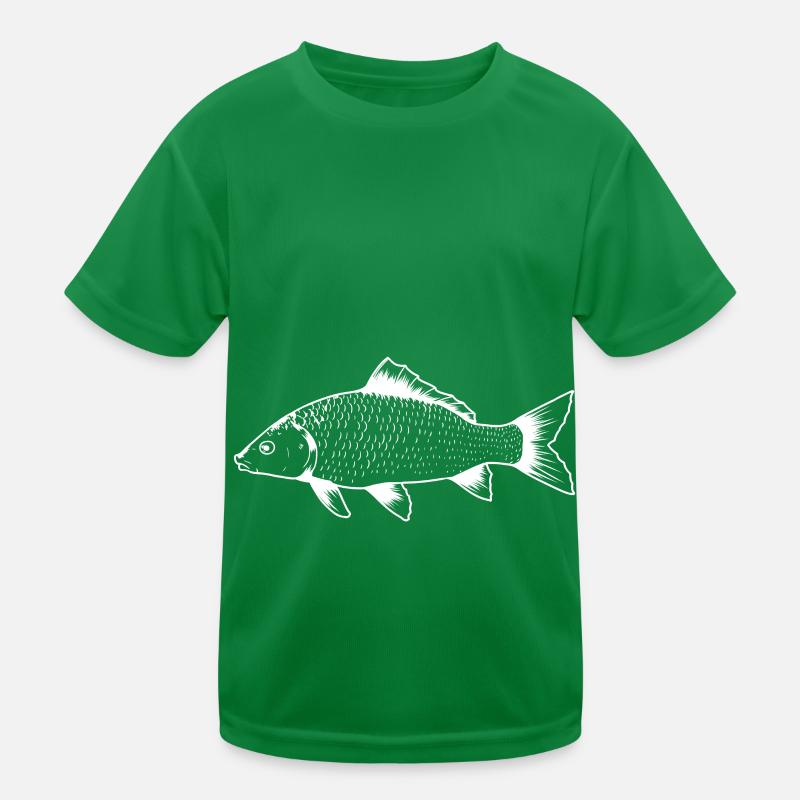 Fisch Angeln Fischen Angler Hobby Wassertiere Kinder Funktions-T-Shirt